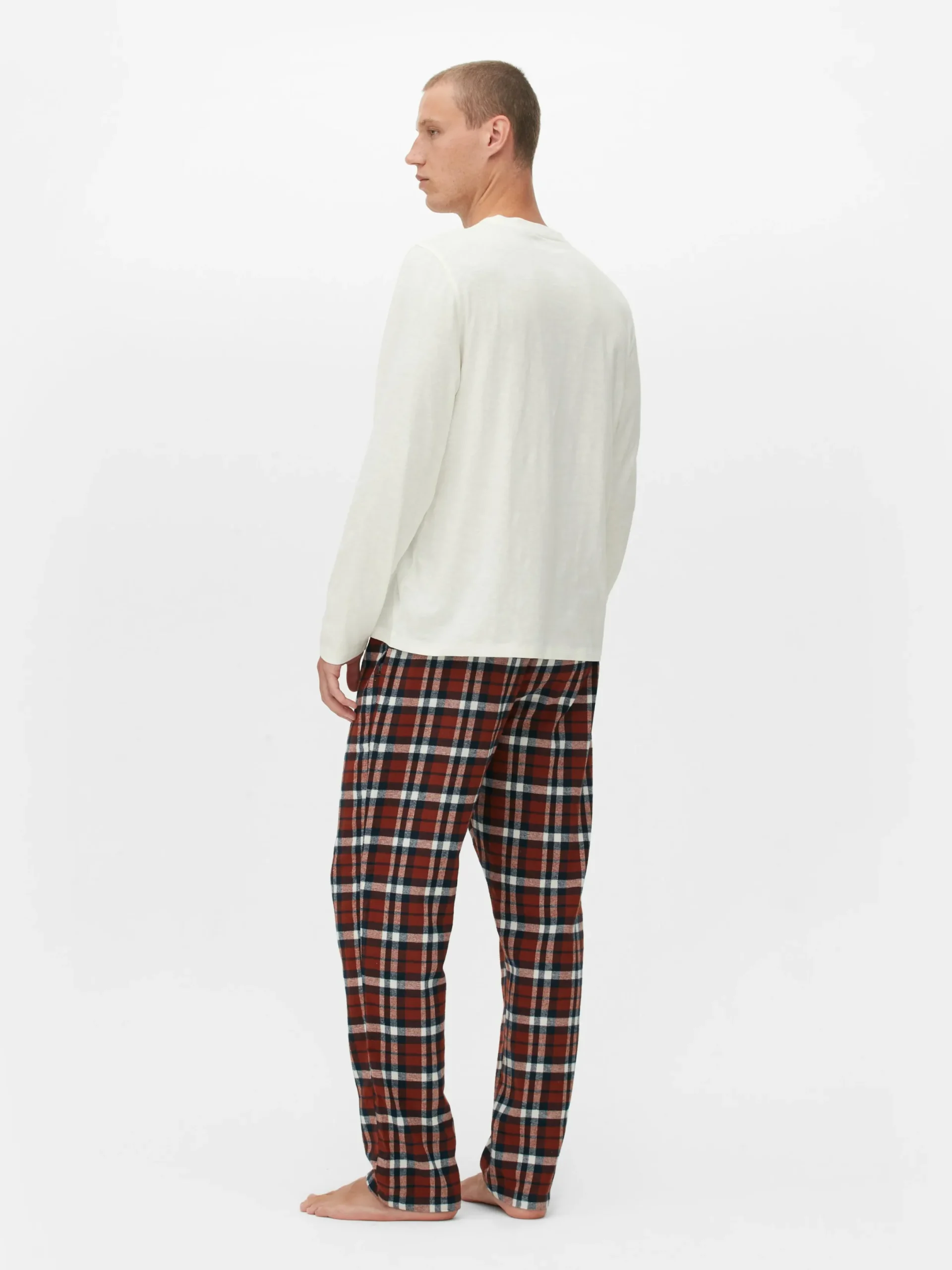 Pyjamas|Primark Pyjama Long Brossé Terracotta