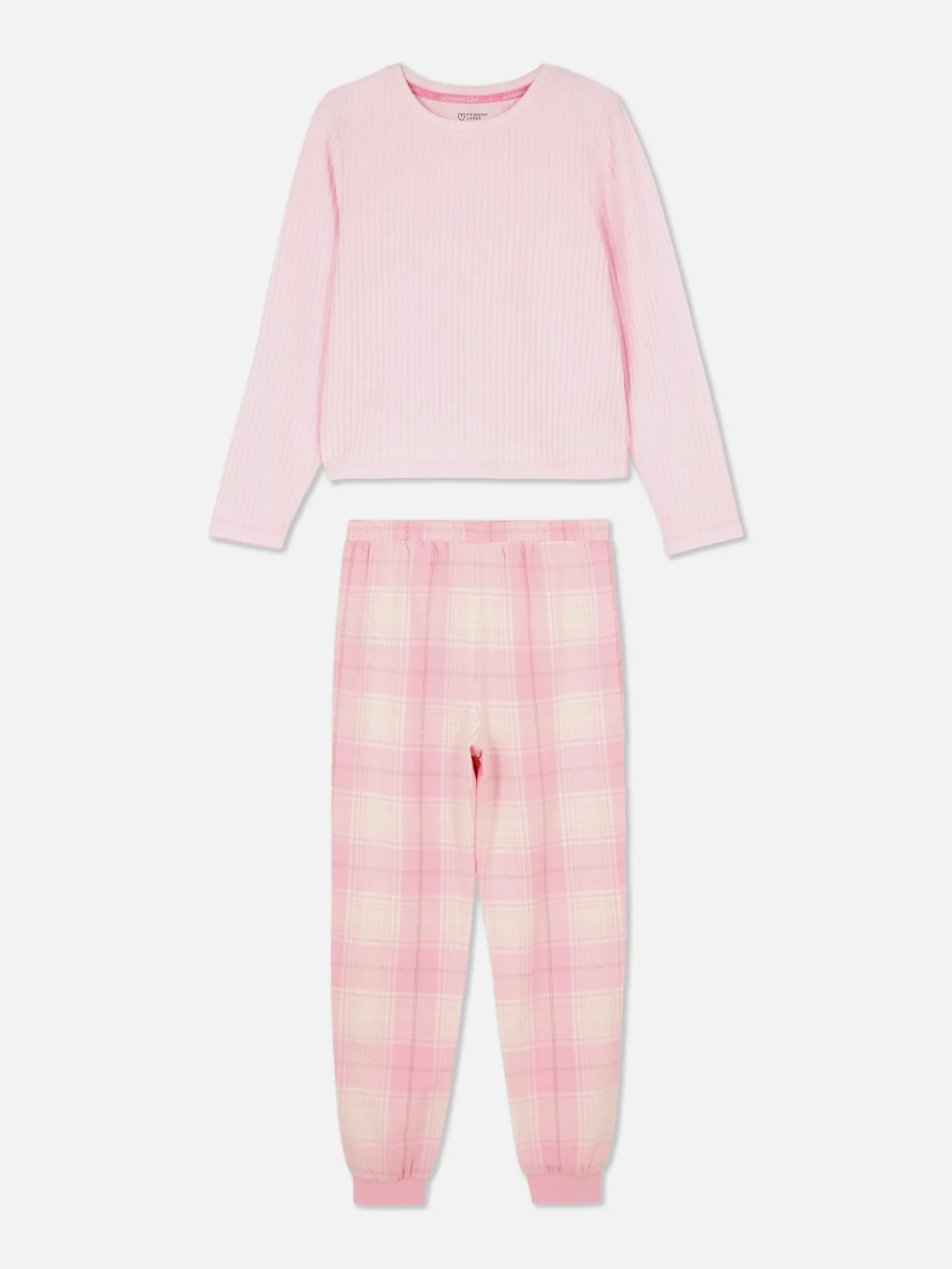 Pyjamas Et Vêtements De Nuit|Primark Pyjama Long En Jersey Rose