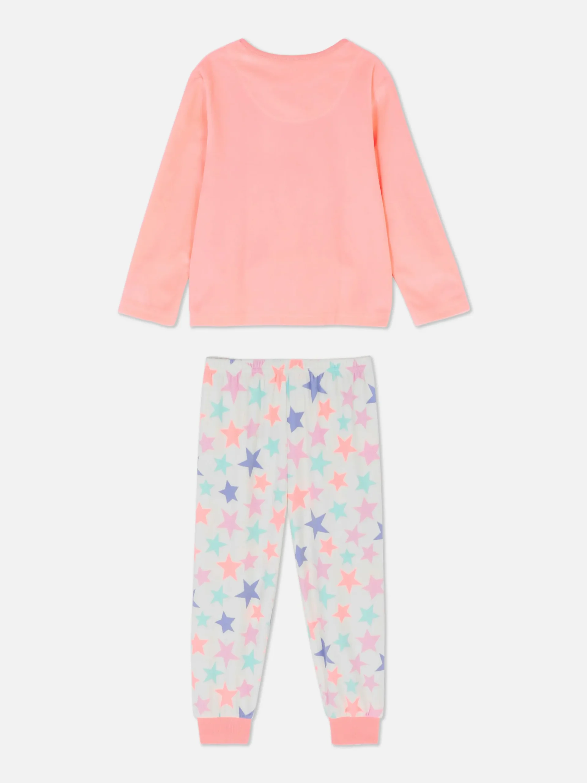 Pyjamas Et Vêtements De Nuit|Primark Pyjama Long En Velours Arc-en-ciel Corail