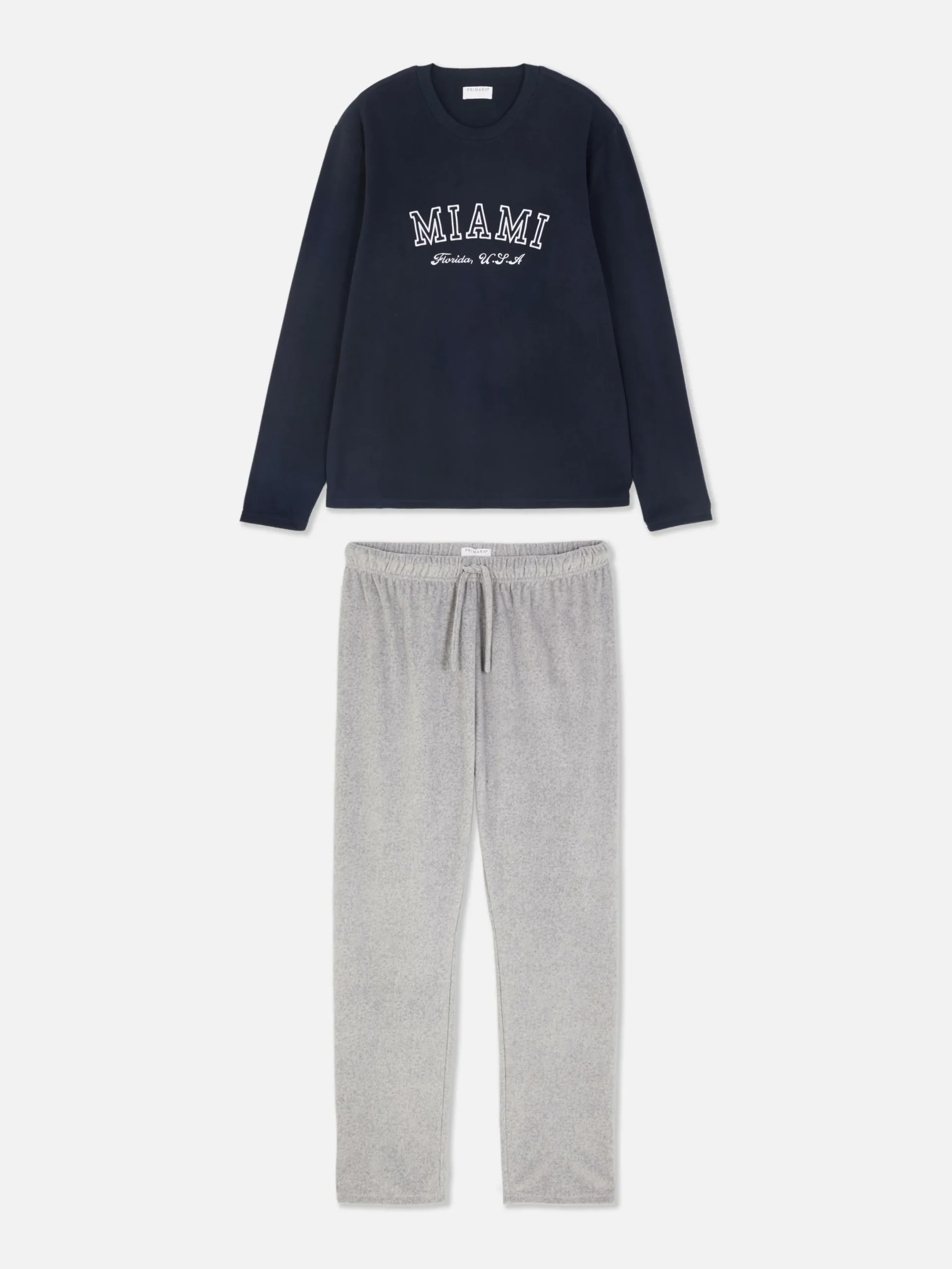 Pyjamas|Primark Pyjama Long Miami Bleu marine