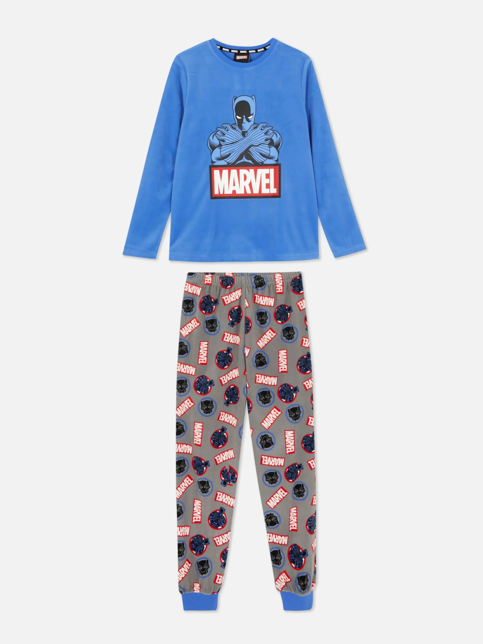 Pyjamas Et Vêtements De Nuit|Primark Pyjama Marvel Black Panther Bleu marine