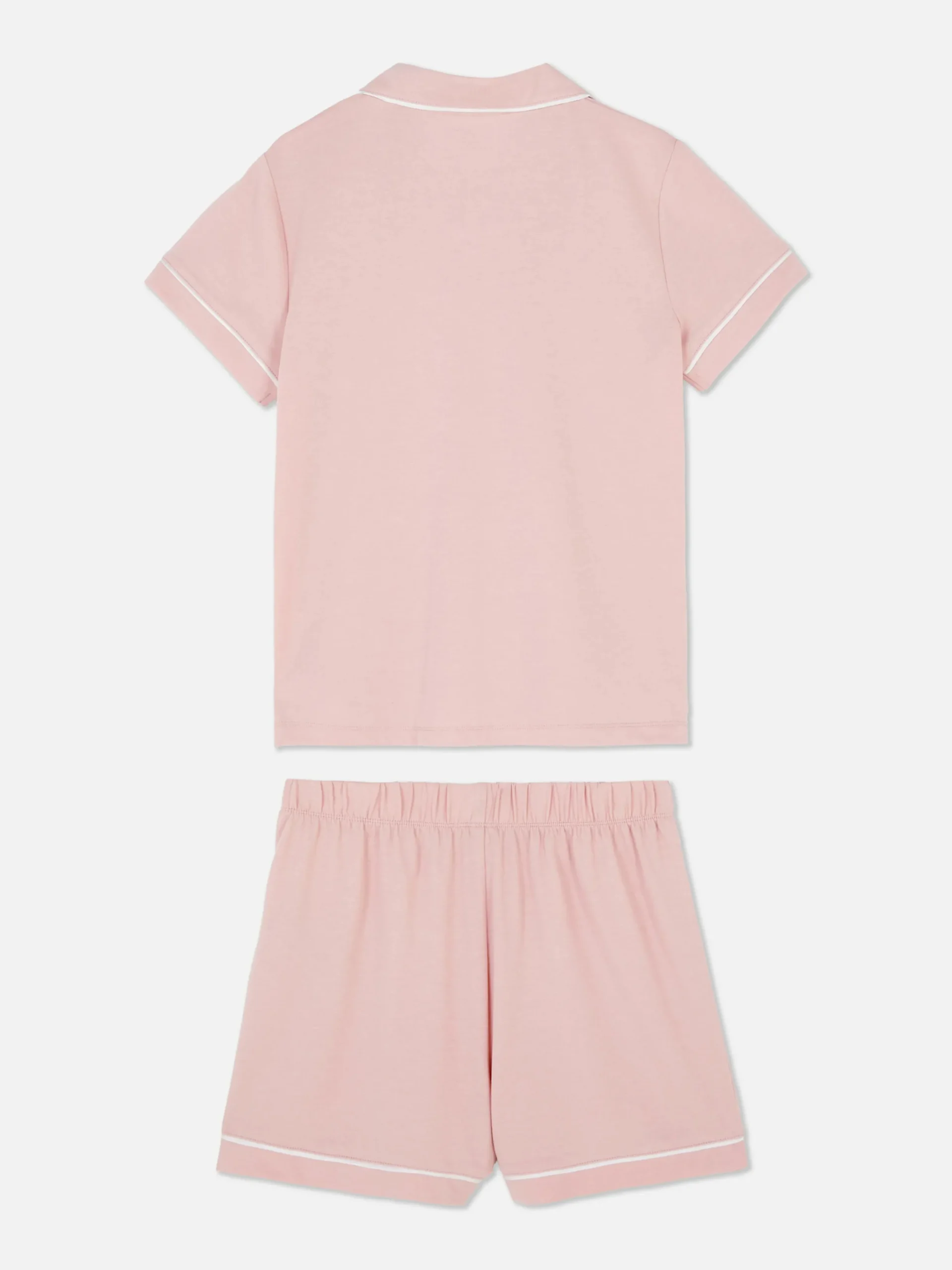 Pyjamas Et Vêtements De Nuit|Primark Pyjama Short à Boutons Rose poudré