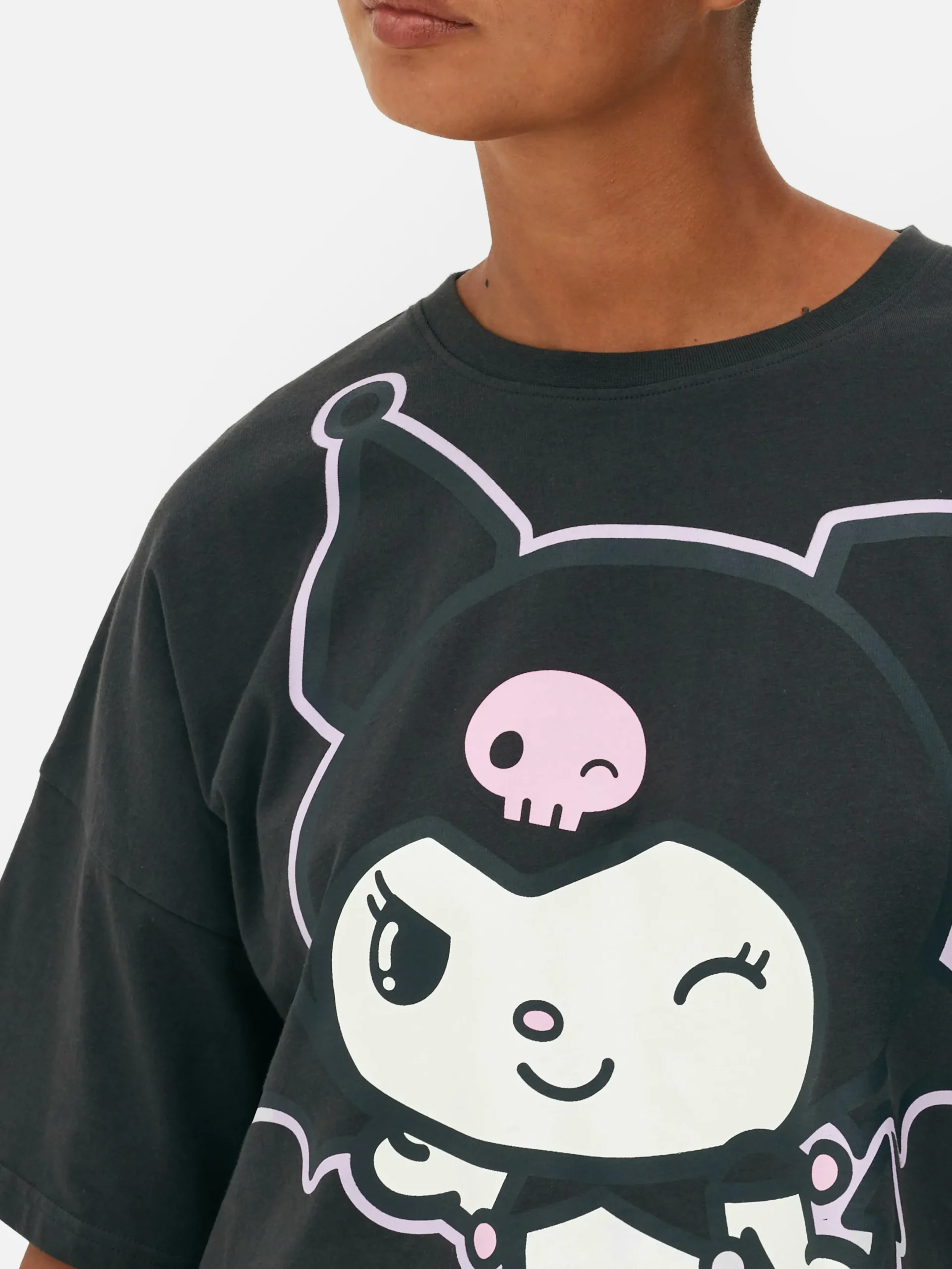 Ensembles Pyjamas|Primark Pyjama Short Hello Kitty Kuromi Anthracite