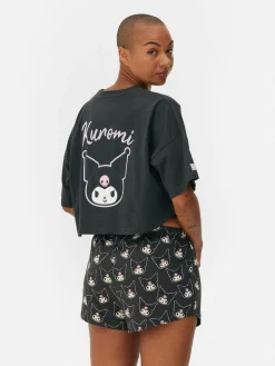 Ensembles Pyjamas|Primark Pyjama Short Hello Kitty Kuromi Anthracite