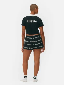 Tout Halloween|Ensembles Pyjamas|Primark Pyjama Short Mercredi Addams Noir