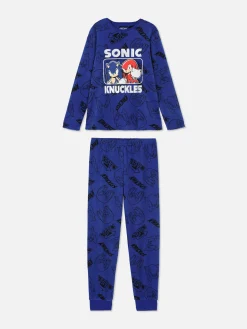 Pyjamas Et Vêtements De Nuit|Primark Pyjama T-shirt Et Bas Sonic Le Hérisson Bleu