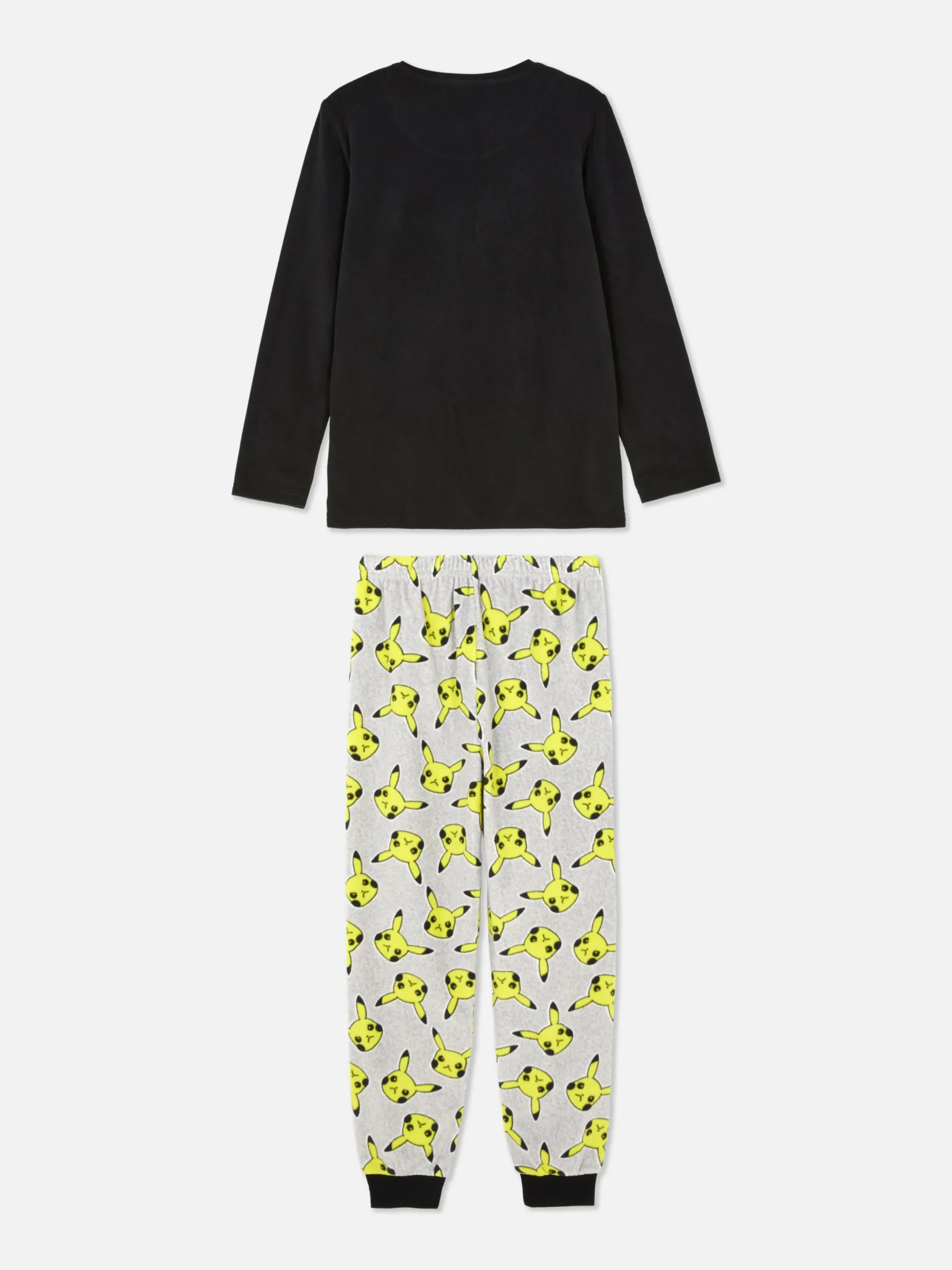 Pyjamas Et Vêtements De Nuit|Primark Pyjama T-shirt Et Pantalon Pokémon Pikachu Noir