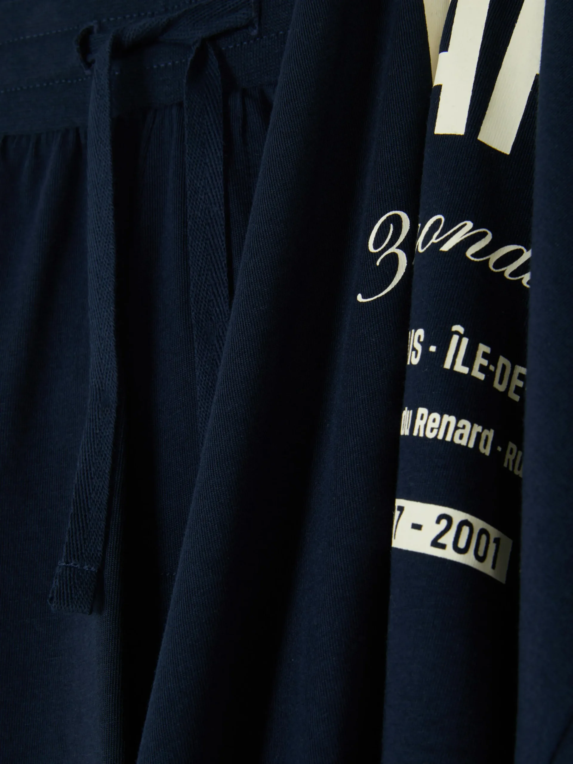 Pyjamas|Primark Pyjama T-shirt Et Short Paris Bleu marine