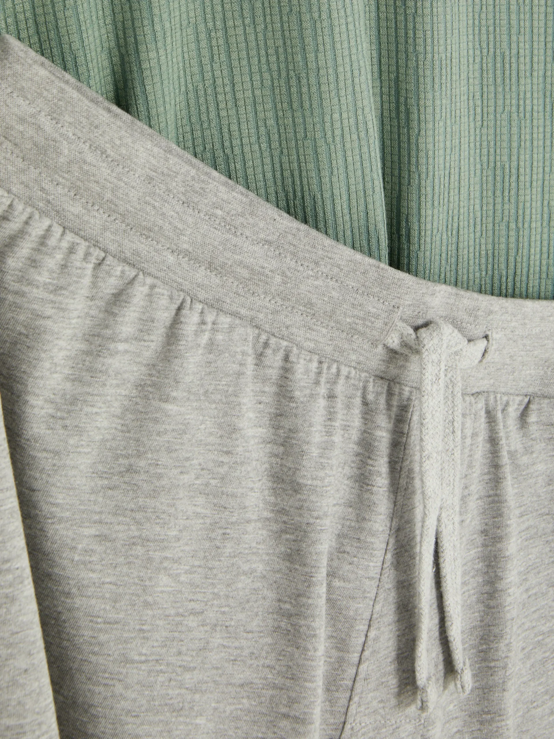 Pyjamas|Primark Pyjama T-shirt Texturé Et Short En Jersey Vert
