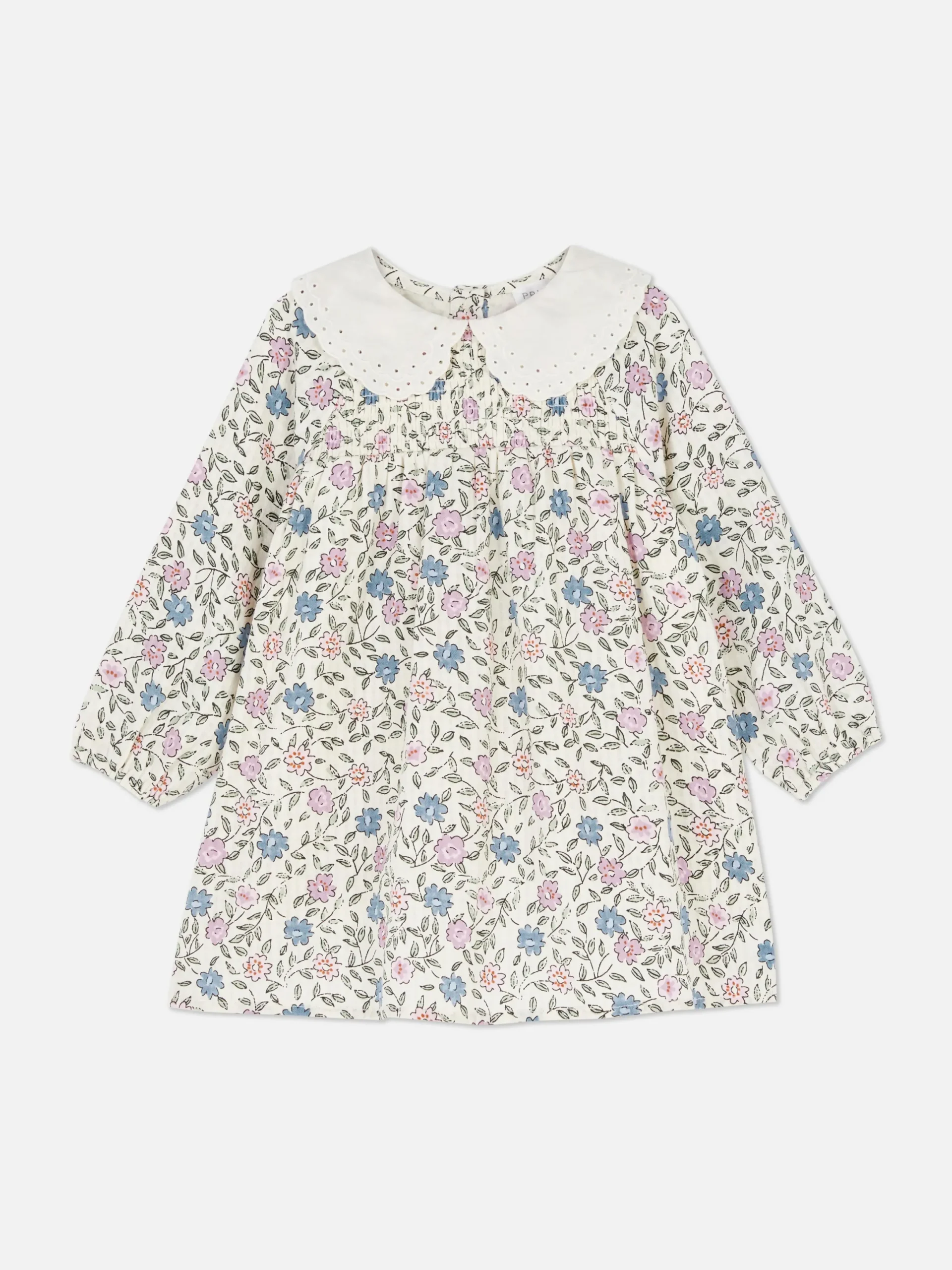 Robes Et Jupes|Primark Robe à Col Et à Motif Floral Multicolore