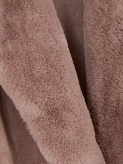 Peignoirs|Primark Robe De Chambre Mi-longue Duveteuse Rose poudré