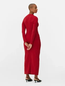 Vêtements Gothiques|Tout Halloween|Primark Robe Longue En Jersey Beetlejuice X Colleen Atwood Rouge