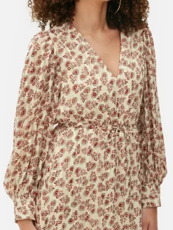 Robes|Primark Robe Mi-longue Boho à Col En V Crème