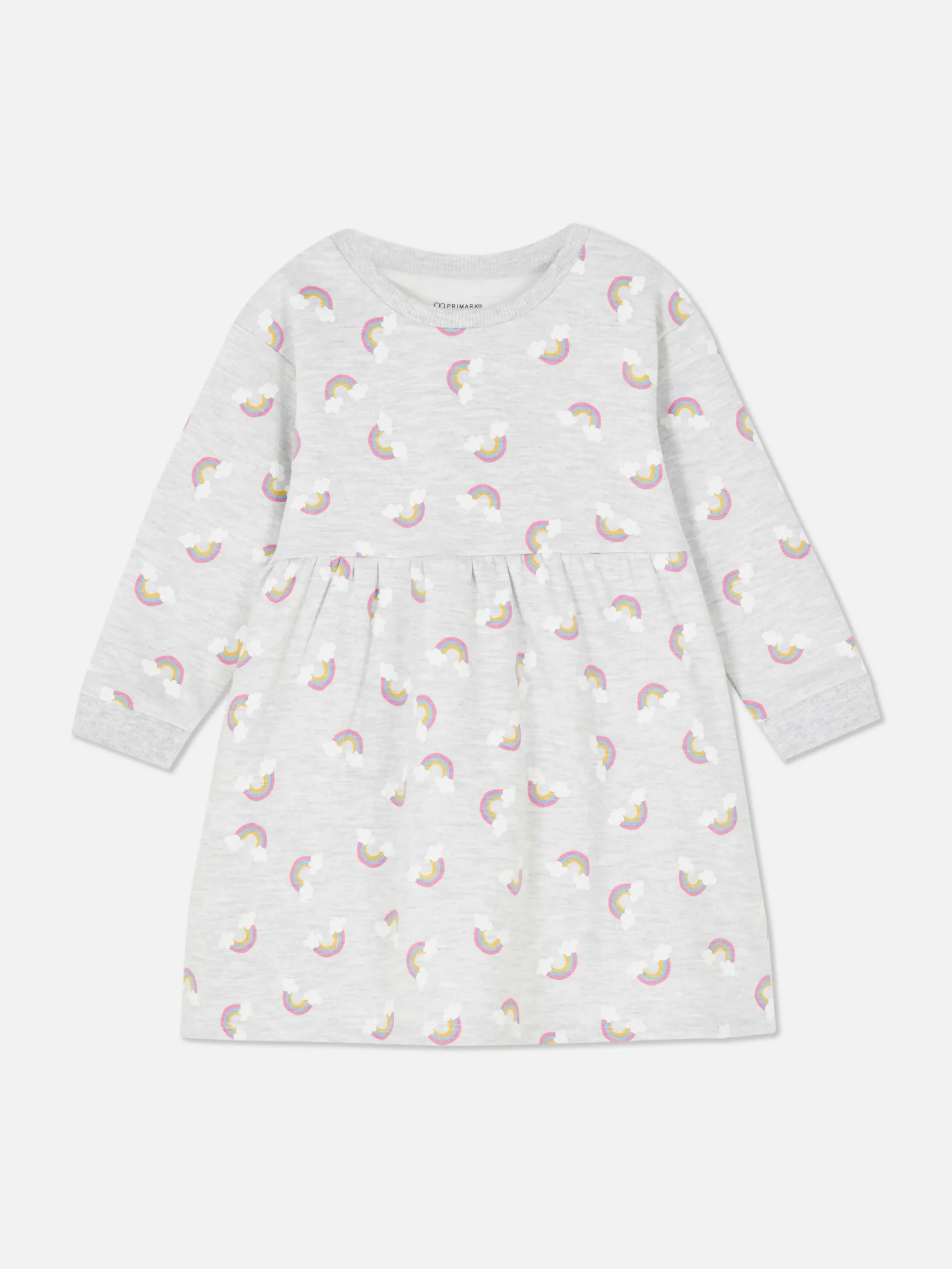 Robes Et Jupes|Primark Robe Sweat-shirt à Motif Arc-en-ciel Gris chiné