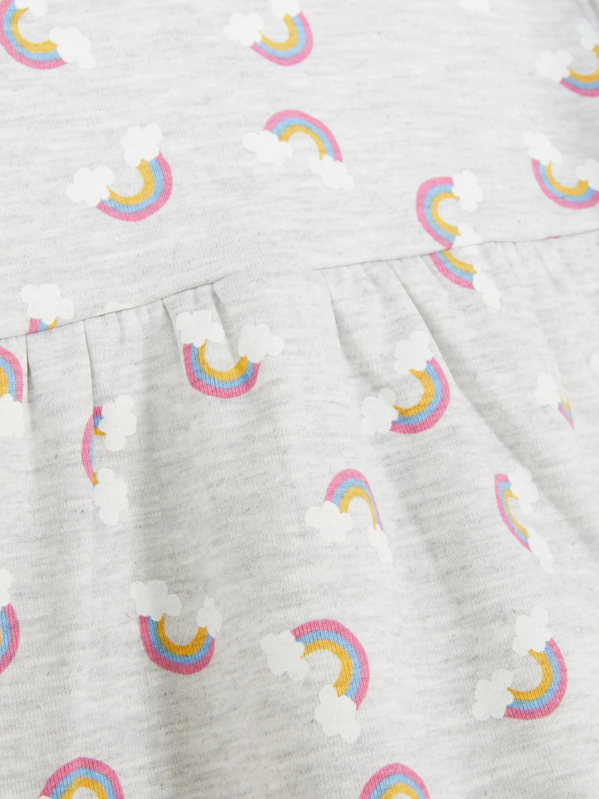 Robes Et Jupes|Primark Robe Sweat-shirt à Motif Arc-en-ciel Gris chiné