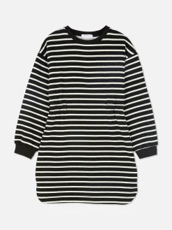 Robes|Primark Robe Sweat-shirt à Rayures Noir