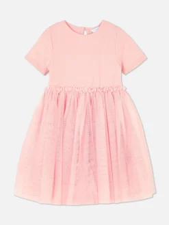 Robes|Primark Robe Tutu Côtelée Rose poudré