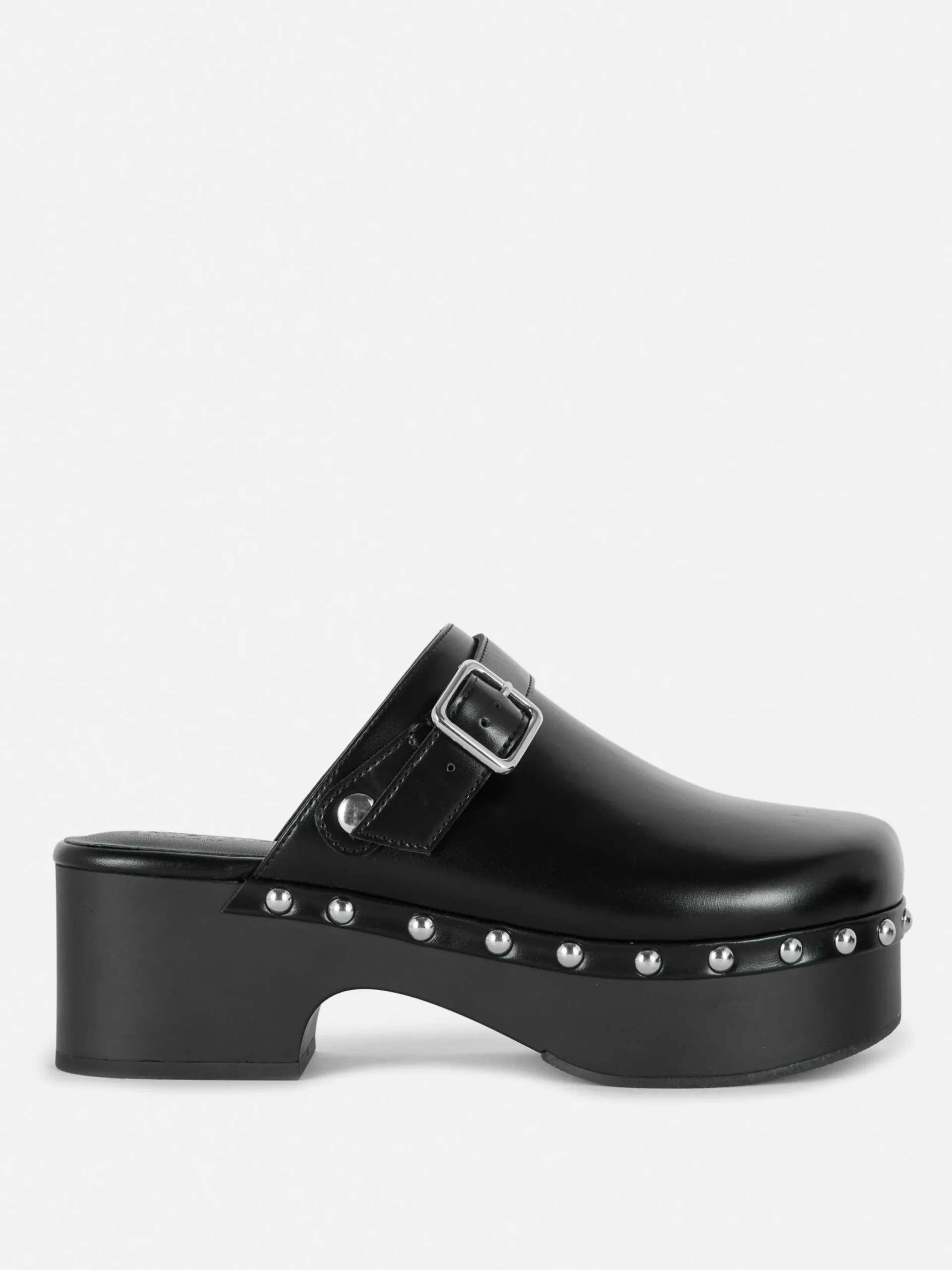 Chaussures À Talons|Primark Sabots Cloutés à Talon épais Rita Ora Noir