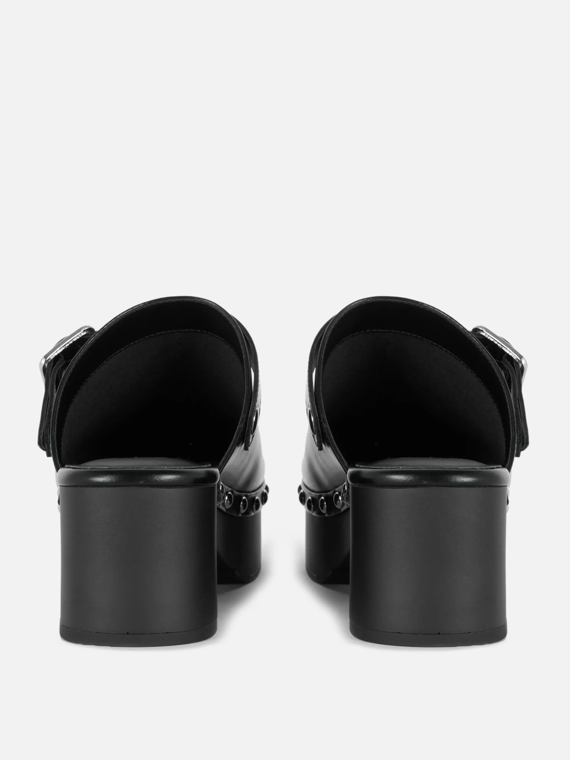 Chaussures À Talons|Primark Sabots Cloutés à Talon épais Rita Ora Noir
