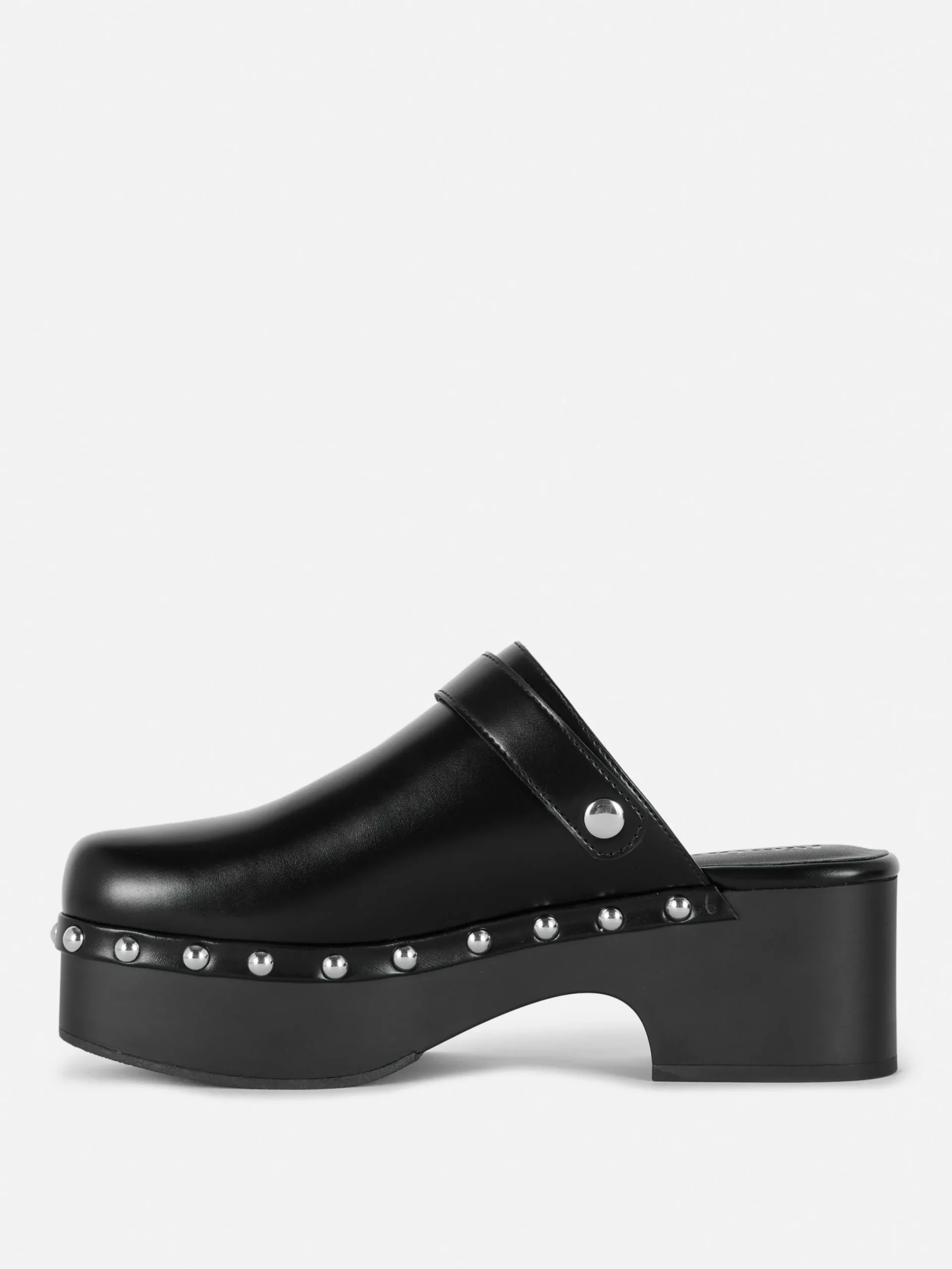 Chaussures À Talons|Primark Sabots Cloutés à Talon épais Rita Ora Noir