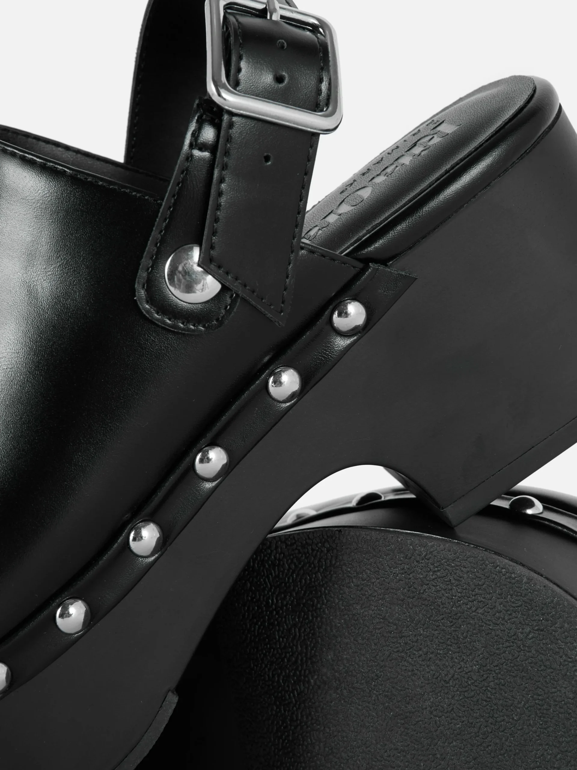 Chaussures À Talons|Primark Sabots Cloutés à Talon épais Rita Ora Noir