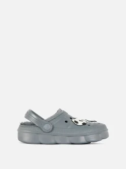 Chaussons|Primark Sabots Doublés De Fausse Fourrure à Motif Football Multicolore