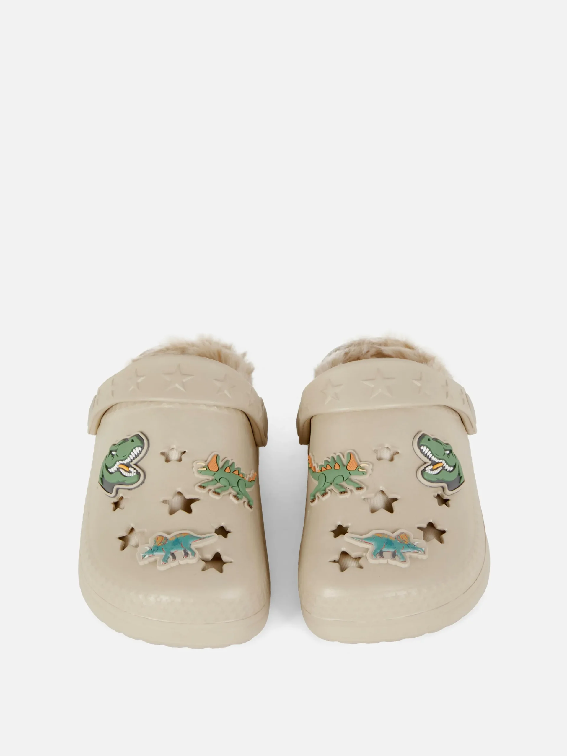 Chaussons|Primark Sabots Doublés En Fausse Fourrure à Motif Dinosaure Multicolore