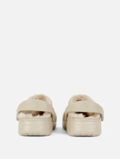 Chaussons|Primark Sabots Doublés En Fausse Fourrure à Motif Dinosaure Multicolore