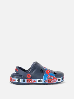 Sandales Et Tongs|Primark Sabots En Fausse Fourrure MARVEL Spider-Man Bleu marine