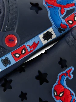 Sandales Et Tongs|Primark Sabots En Fausse Fourrure MARVEL Spider-Man Bleu marine