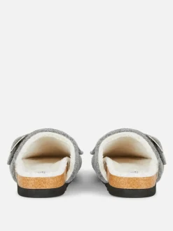 Chaussons|Primark Sabots En Feutre Gris