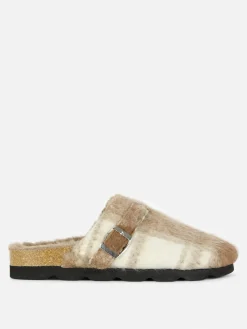 Chaussons|Primark Sabots Mules Doublés De Fausse Fourrure Rita Ora Marron