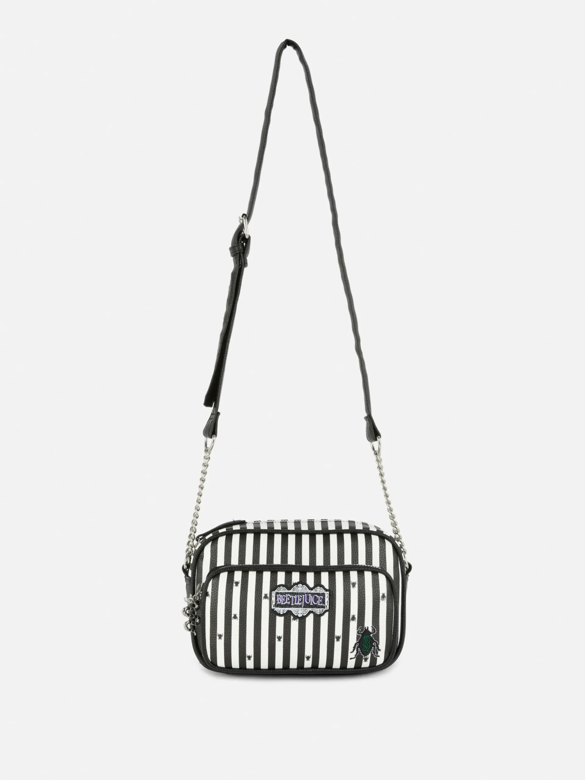 Beetlejuice|Accessoires Halloween|Primark Sac à Bandoulière Beetlejuice Noir/Blanc