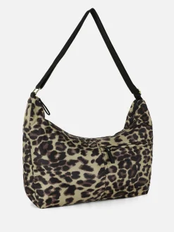 Sacs Et Porte-Monnaie|Primark Sac à Bandoulière Oversize à Imprimé Léopard Marron