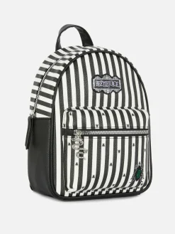 Beetlejuice|Tout Halloween|Primark Sac à Dos Avec Logo Beetlejuice Noir/Blanc
