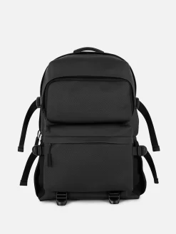 Sacs Et Portefeuilles|Primark Sac à Dos Caoutchouté à Poches Multiples Noir