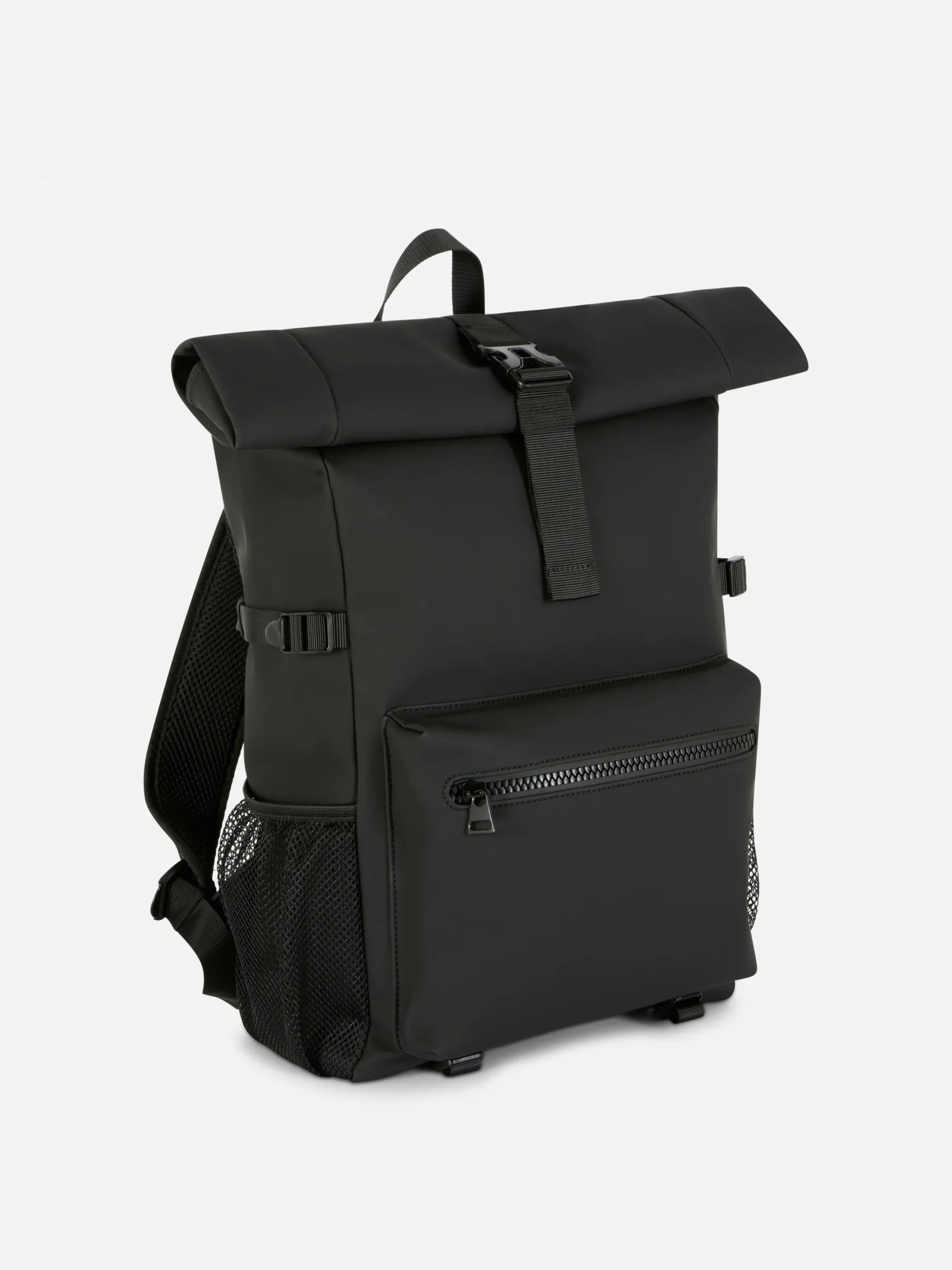 Sacs Et Portefeuilles|Primark Sac à Dos Caoutchouté Rabattable Sur Le Dessus Noir