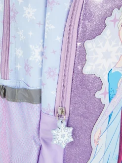 Sacs|Primark Sac à Dos Pour L'école à Paillettes Disney La Reine Des Neiges Lilas