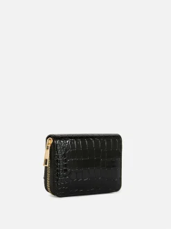 Sacs Et Porte-Monnaie|Primark Sac à Main Zippé Imitation Crocodile Noir