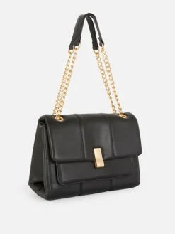 Sacs Et Porte-Monnaie|Primark Sac Bandoulière Matelassé à Rabat Noir