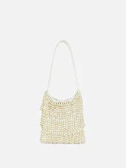 Sacs Et Porte-Monnaie|Primark Sac Bandoulière Orné De Fausses Perles Écru