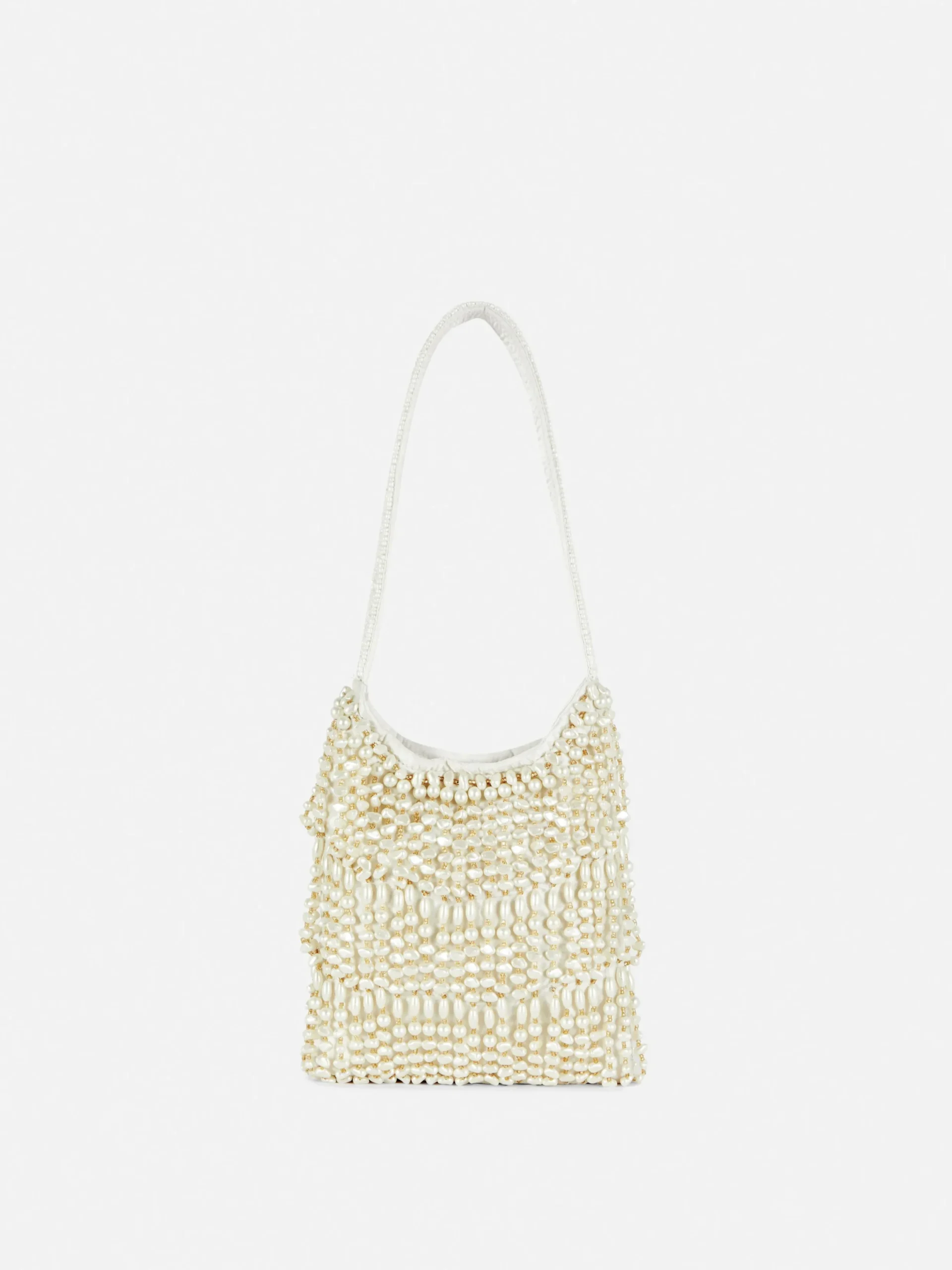 Sacs Et Porte-Monnaie|Primark Sac Bandoulière Orné De Fausses Perles Écru