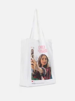 Sacs Et Porte-Monnaie|Primark Sac Fourre-tout En Toile Emily In Paris Blanc