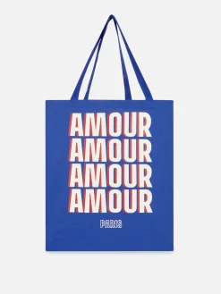 Accessoires Voyages|Primark Sac Fourre-tout En Toile Ville Rose