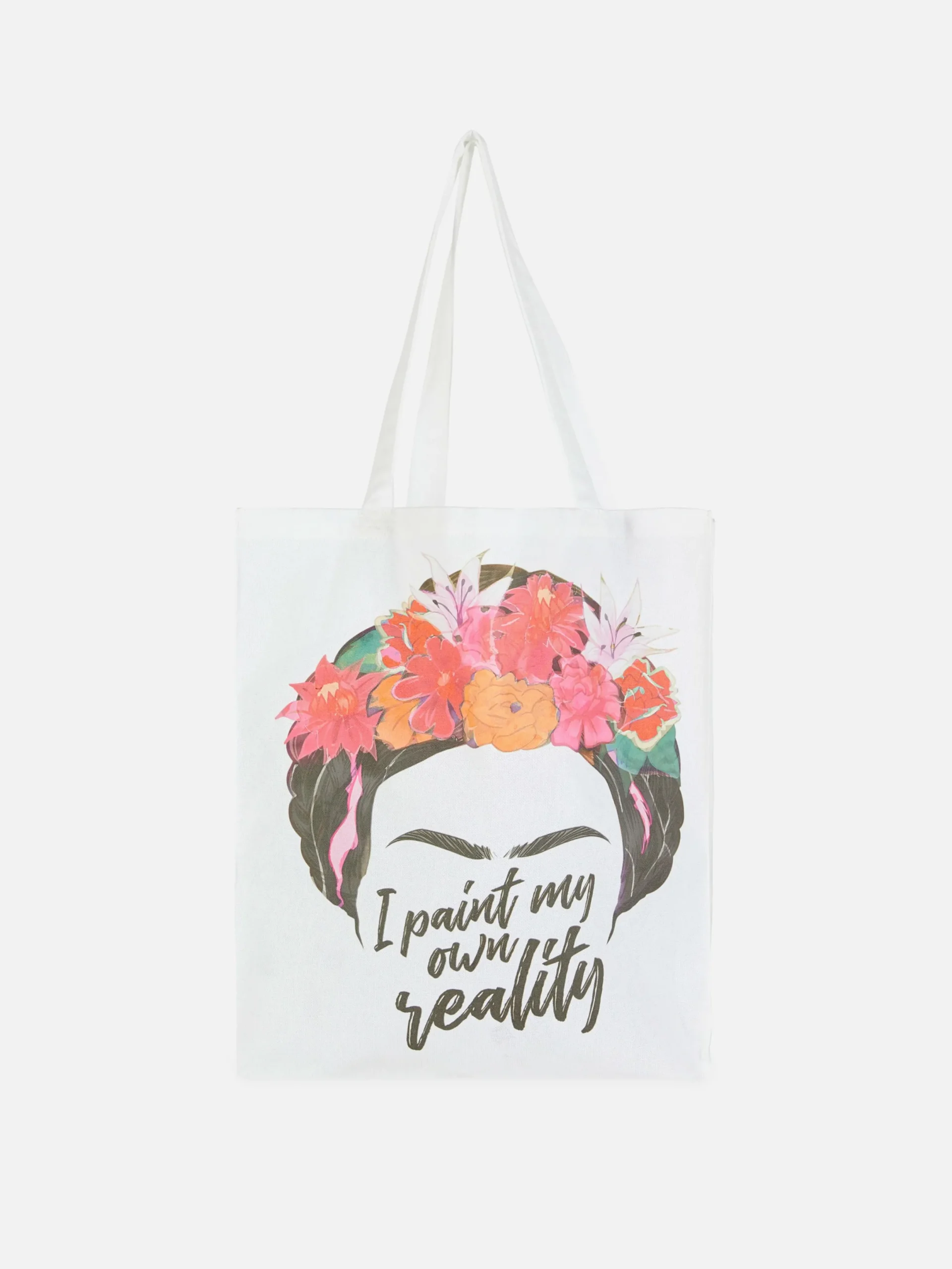Accessoires Voyages|Primark Sac Fourre-tout Imprimé Frida Kahlo Blanc