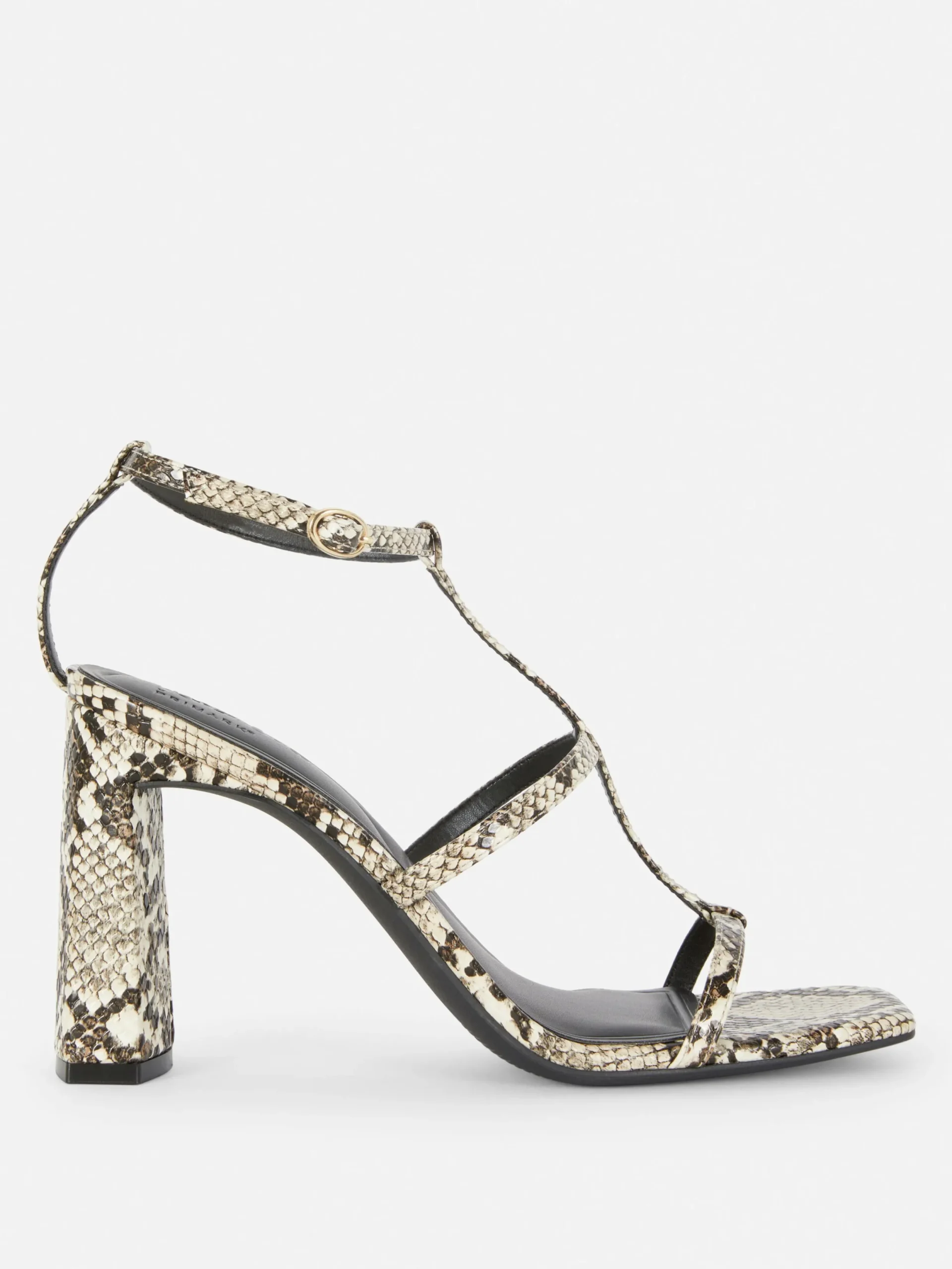 Chaussures À Talons|Primark Sandales à Talon Carré Et Bride En T Rita Ora Multicolore