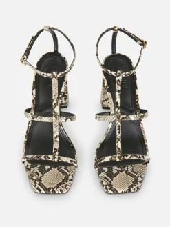 Chaussures À Talons|Primark Sandales à Talon Carré Et Bride En T Rita Ora Multicolore
