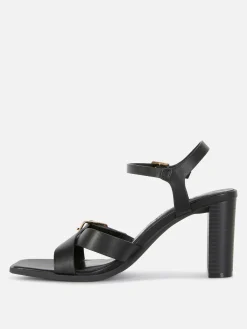 Chaussures À Talons|Primark Sandales à Talons Et Brides Croisées Noir