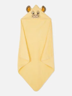 Bain Et Change|Primark Serviette à Capuche Disney Le Roi Lion Jaune moutarde