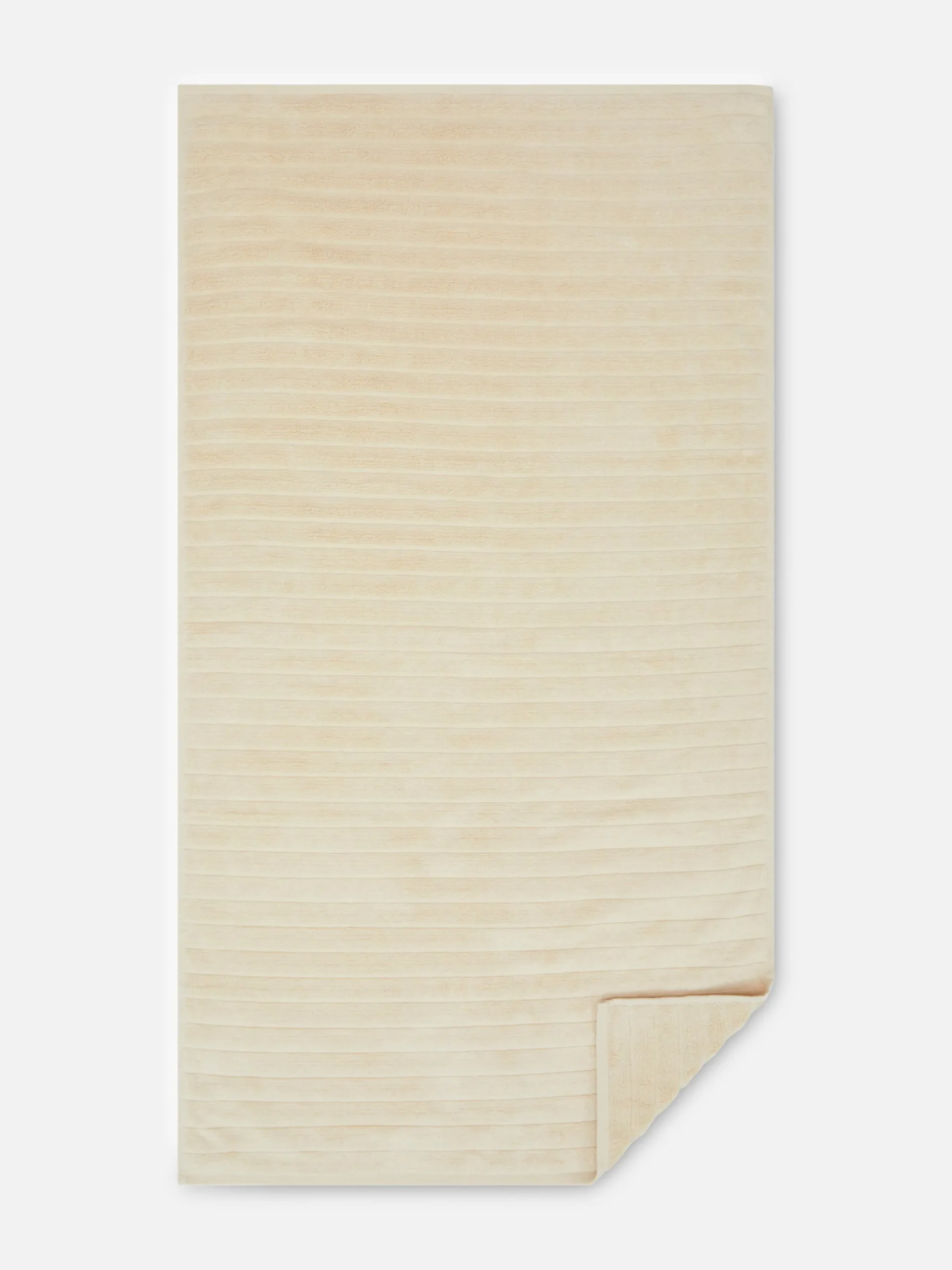 Serviettes|Primark Serviette De Bain Côtelée Texturée Crème clair
